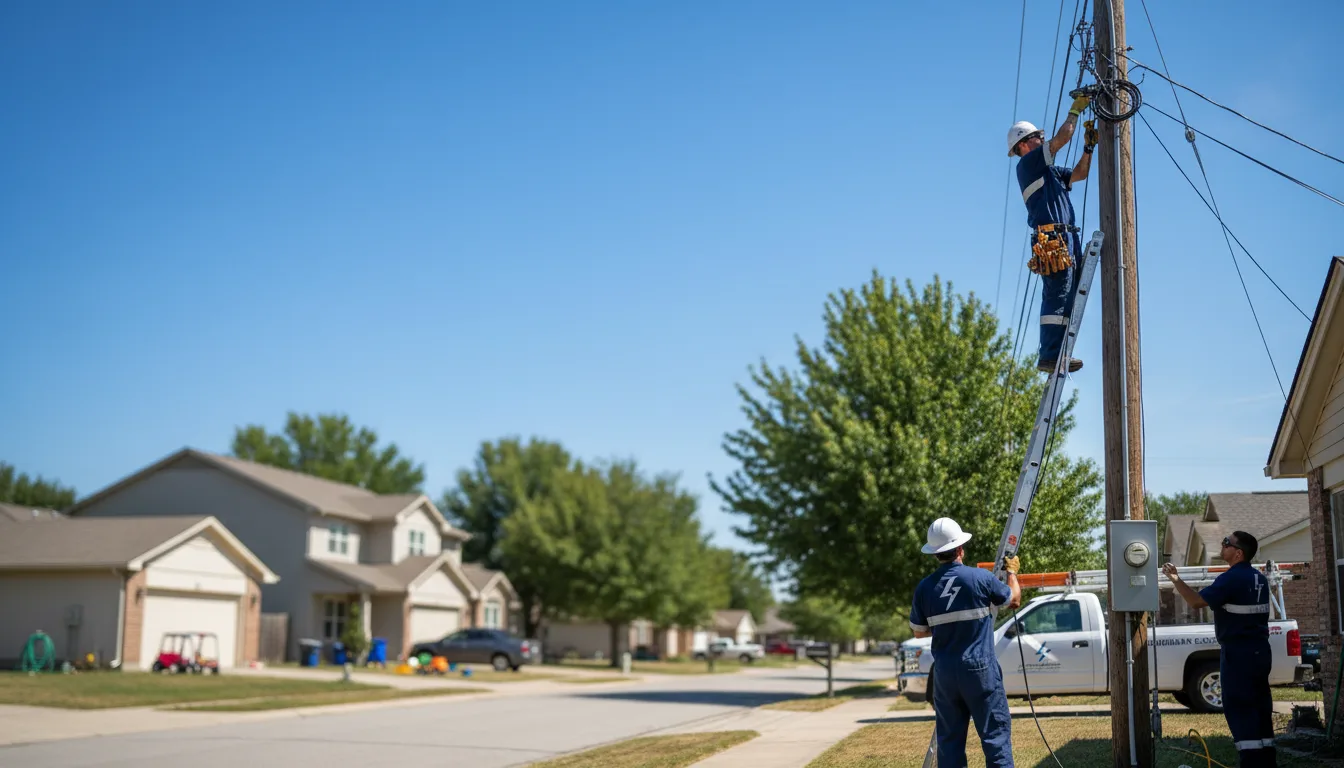 Residential electrician providing installation services in West Mansfield, OH